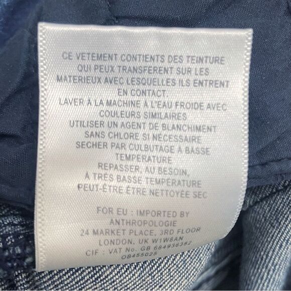 Anthropologie Pilcro Stet High Rise Flare Boho Leather Braid Trim Size 28 | 6 - Picture 12 of 13